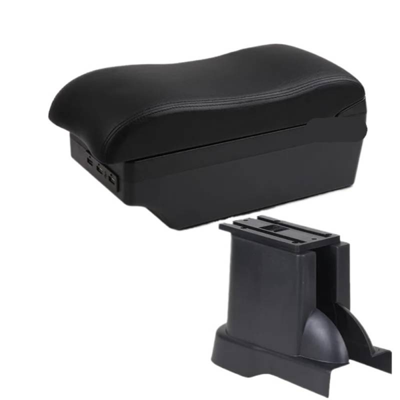 Doppelschicht Armlehne Für Suzuki Für Alto Armlehne Box Zubehör Auto Armlehne Zentrale Auto Lagerung Box Center Console Armlehne(C2 black line 7USB) von Ylrng