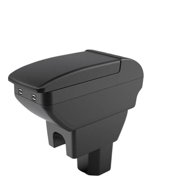 Doppelschicht Armlehne Für Suzuki Für IGNIS Armlehne Innen Lagerung Box Auto Armlehne Box Center Console Armlehne Auto Zubehör(B2 Black line 4 USB) von Ylrng