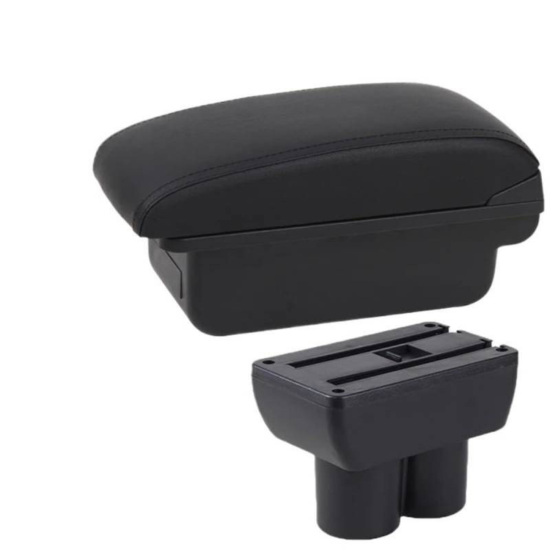 Doppelschicht Armlehne Für Suzuki Für Jimny 2007-2015 Armlehne Box Innen Lagerung Box Auto Zubehör Center Console Storage Box(C1 Black line NO USB) von Ylrng