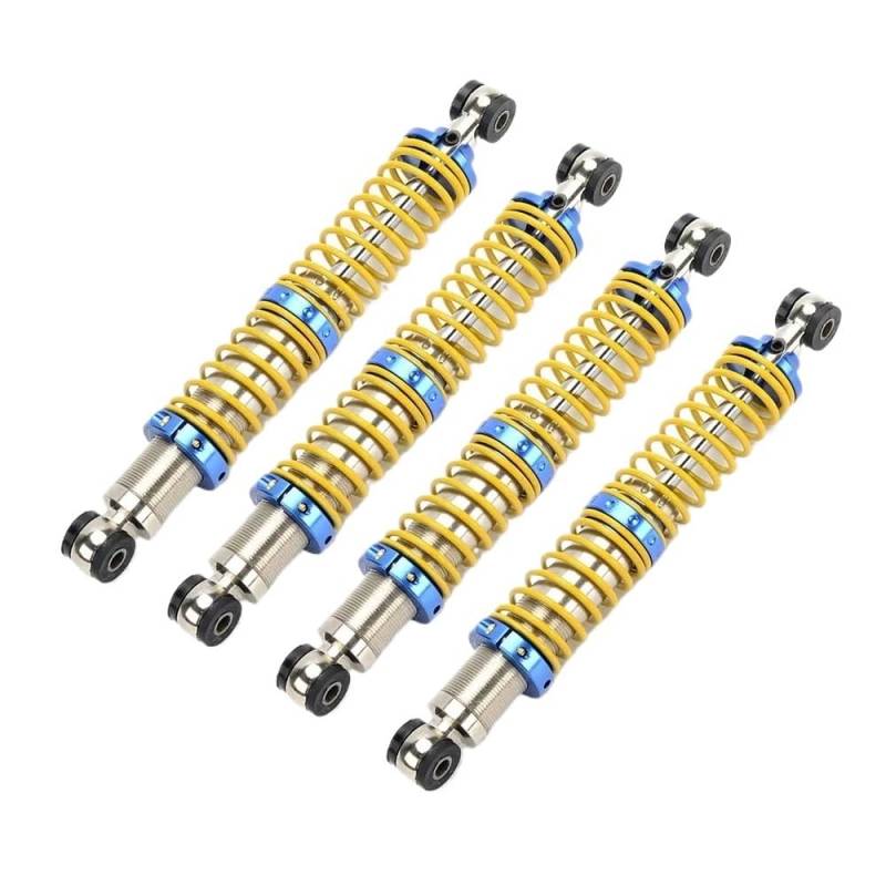 Edelstahl Doppel-Bühne Stoßdämpfer Teile 4PCS Für 1/10 RC Modell Auto Klettern Crawler Zubehör Stoßdämpfer Federbein von Ylrng