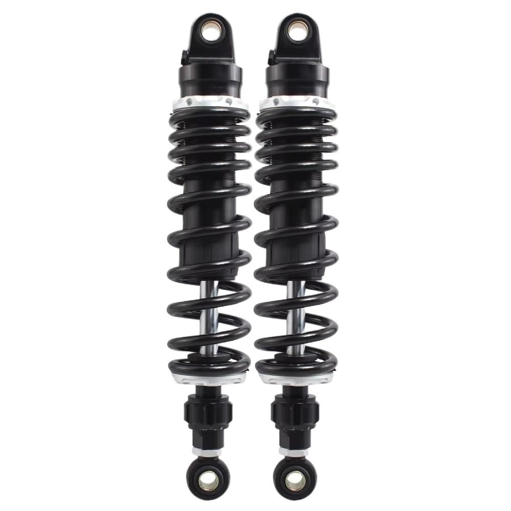 Motorradzubehör Universal 330mm Hinterradaufhängung Einstellbarer Luftstoßdämpfer Dämpfer Für Suzuki Für ATV Stoßdämpfer Federbein(Black) von Ylrng