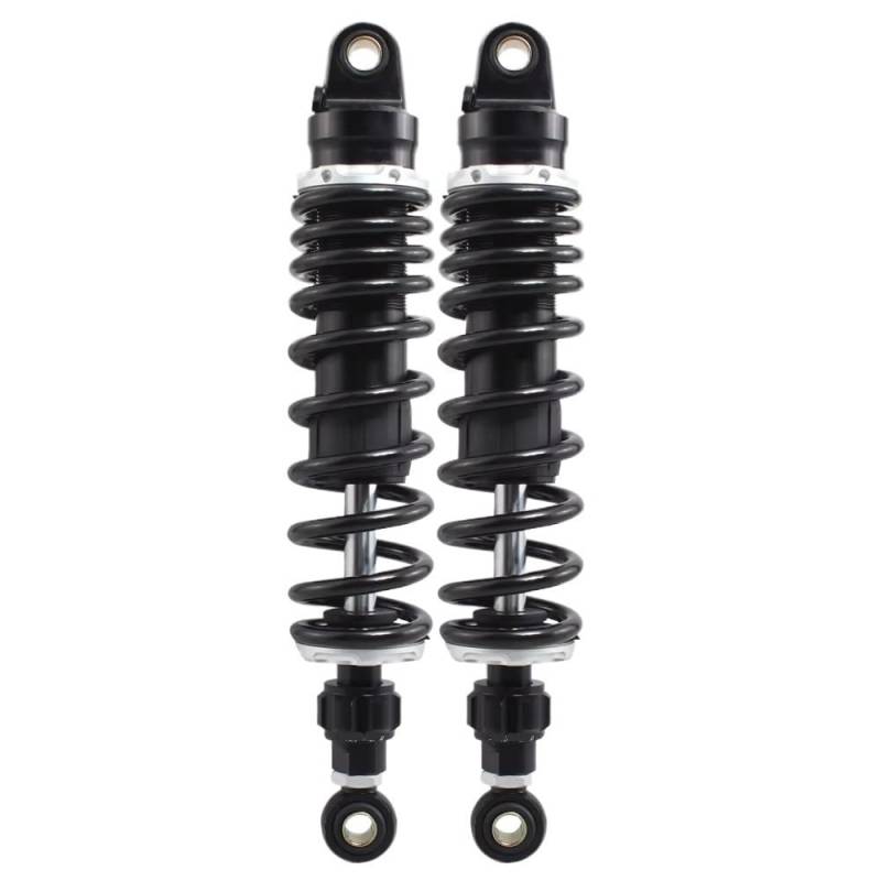 Motorradzubehör Universal 330mm Hinterradaufhängung Einstellbarer Luftstoßdämpfer Dämpfer Für Suzuki Für ATV Stoßdämpfer Federbein(Black) von Ylrng