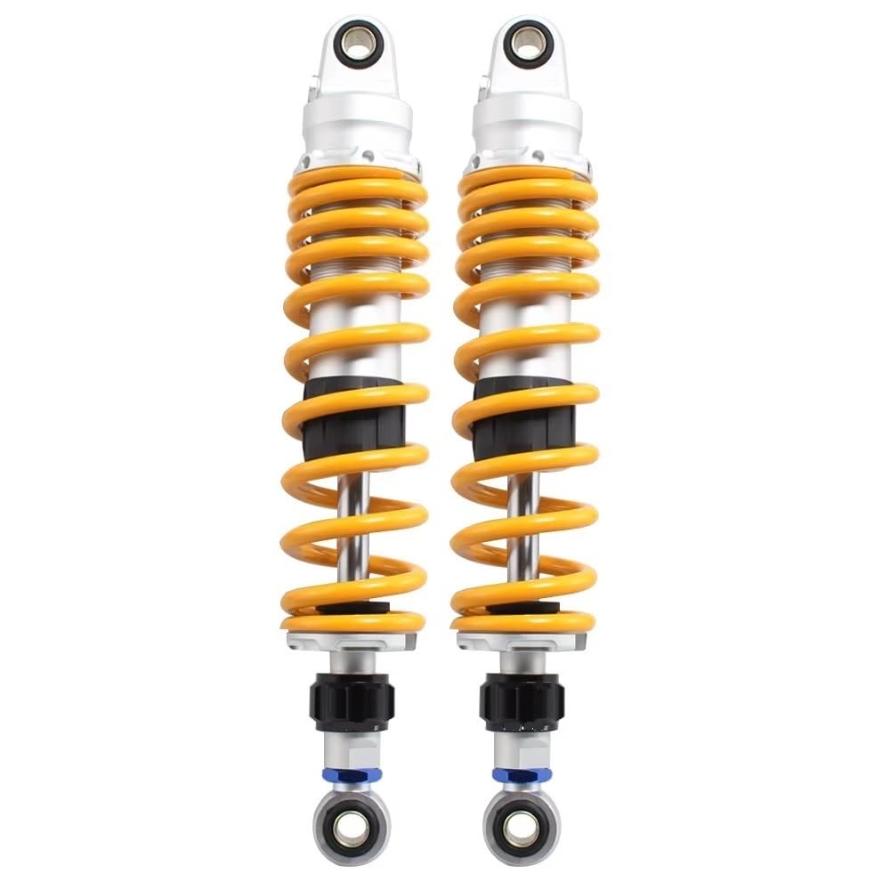 Motorradzubehör Universal 330mm Hinterradaufhängung Einstellbarer Luftstoßdämpfer Dämpfer Für Suzuki Für ATV Stoßdämpfer Federbein(Yellow) von Ylrng