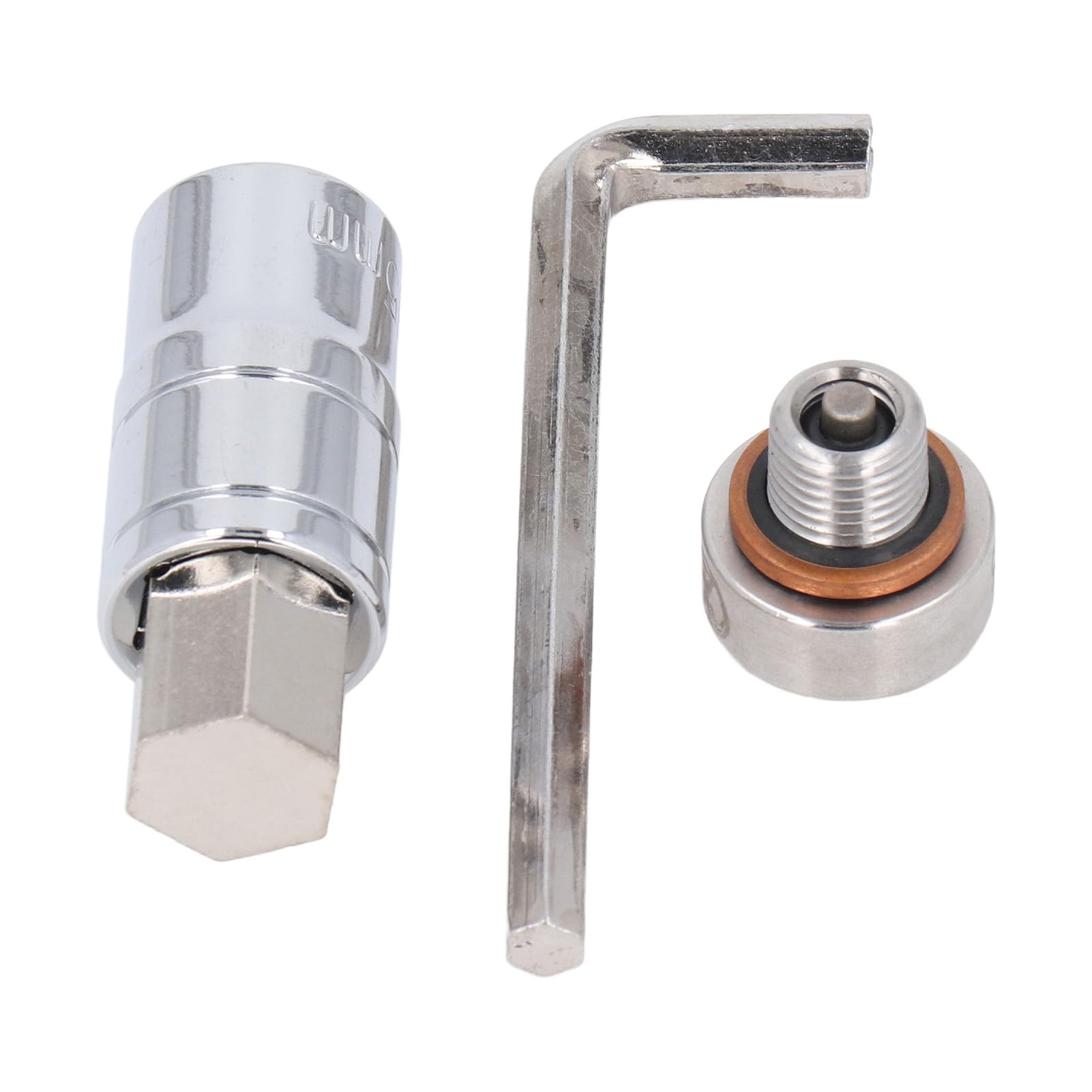 Oil Pan Drain Plug Kit with M12x1.25 Self Tapping Screw, Extended Bit and Wrench, Made of 304 Stainless Steel for Oil Drainage and Repair Oil Pan Drain Plug Kit with M12x1.25 Self Tapping Screw, Extended Bit and Wrench, Made of 304 Stainless Steel for Oil Drainage and Repair von Ylwxzenith