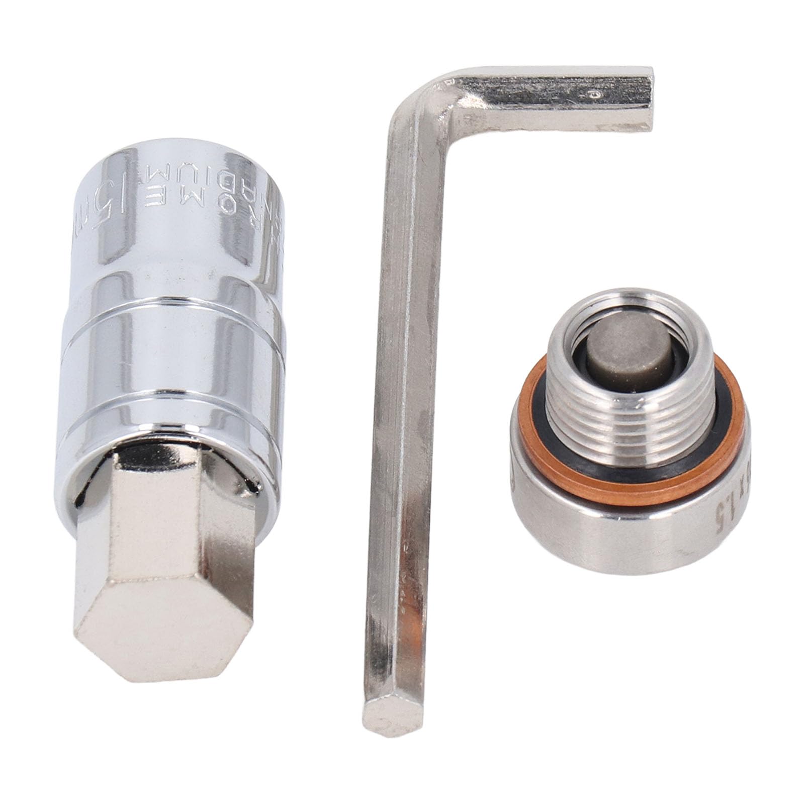 Ylwxzenith M16x1.5 Oil Pan Drain Plug 304 Stainless Steel Thread Repair Screw Kit for Wide Range of Vehicles with Extension Bit and Wrench Installation and Ylwxzenith M16x1.5 Oil Pan Drain Plug 304 Stainless Steel Thread Repair Screw Kit for Wide Range of Vehicles with Extension Bit and Wrench Installation and von Ylwxzenith