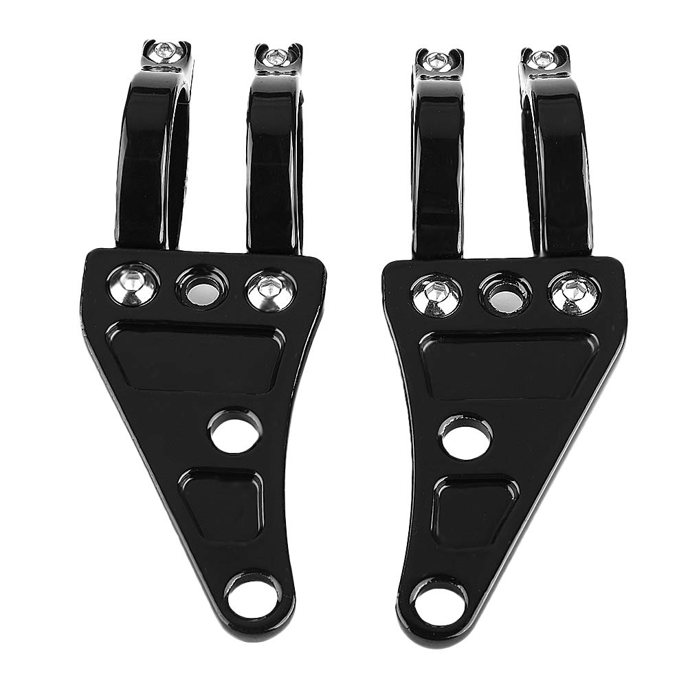 2Pcs Gabel Scheinwerfer Halterung Universal 35mm-41mm Einstellbare Motorrad Gabel Halterung Scheinwerfer Scheinwerfer Halter von Ymiko