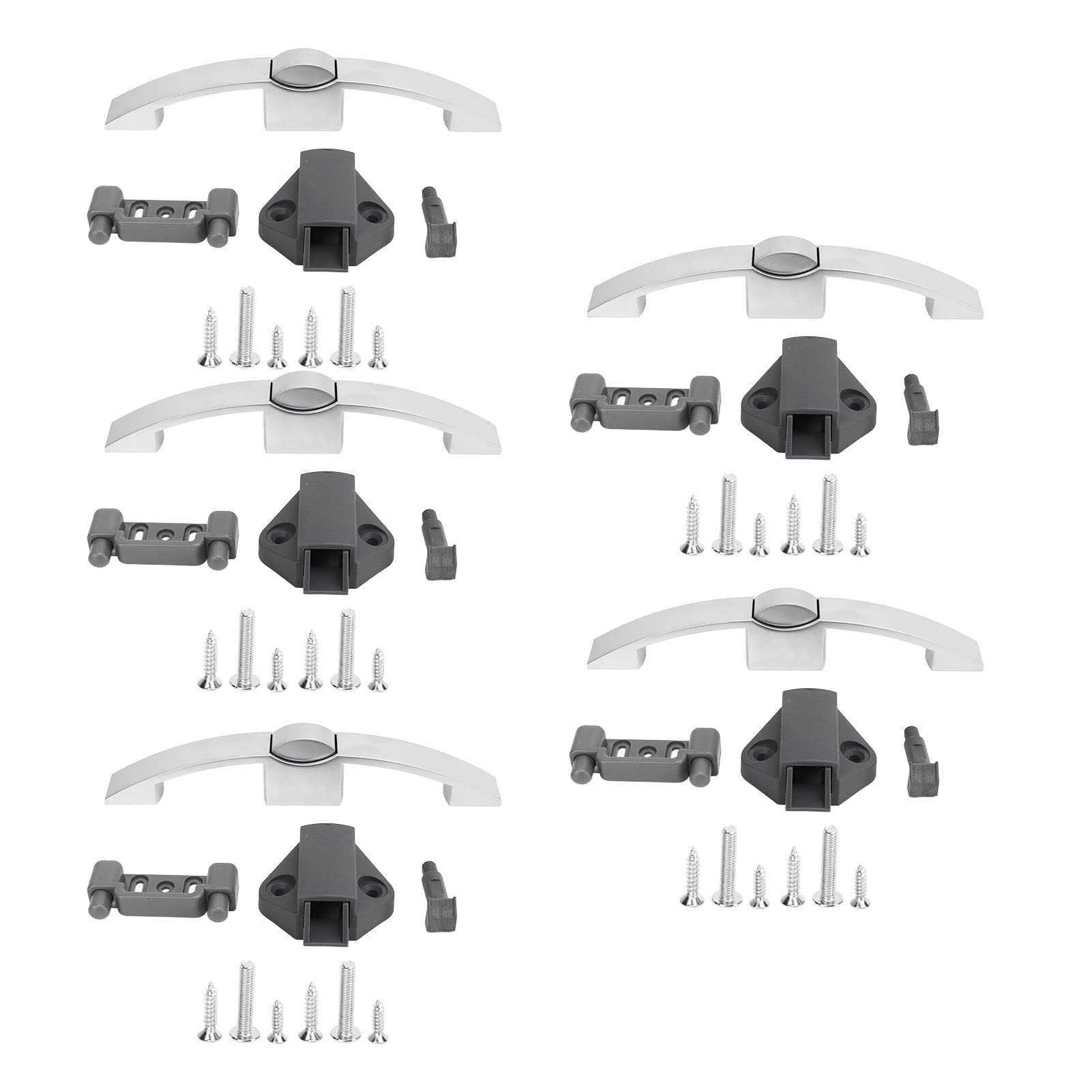 5er Set Schrankschloss Griff Gewölbter Druckknopf Ziehgriff Küchenschubladengriffe Hochfeste Schubladengriffe für Wohnmobil Yacht Wohnwagen 5er Set Schrankschloss Griff Gewölbter Druckknopf Ziehgriff Küchenschubladengriffe Hochfeste Schubladengriffe für Wohnmobil Yacht Wohnwagen von Ymiko
