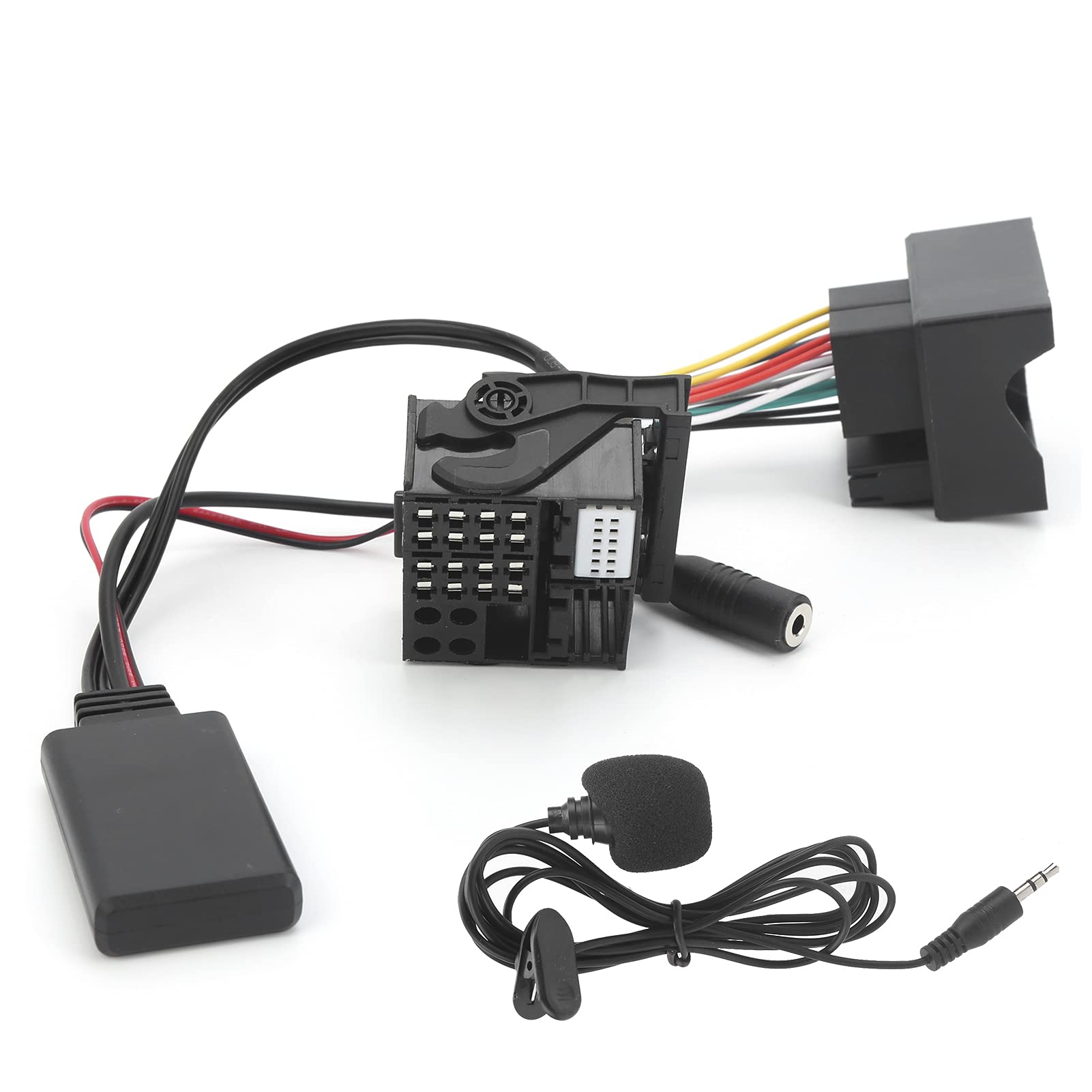 AUX-Adapter für E60 Auto-Audio-Adapter, 59,1 Zoll Bluetooth 5.0 AUX-Kabel-Audio-Adapter mit Mikrofon, Passend für E60 E63 E64 E65 E66 E87 von Ymiko