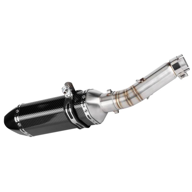 Auspuff-Mittelrohr Als Ersatz für Auspuff-Mittelrohr für CBR500R CB500F CB500X 2013-2015 Slip-On-Auspuffanlage mit DB-Killer und Mittelrohr von Ymiko