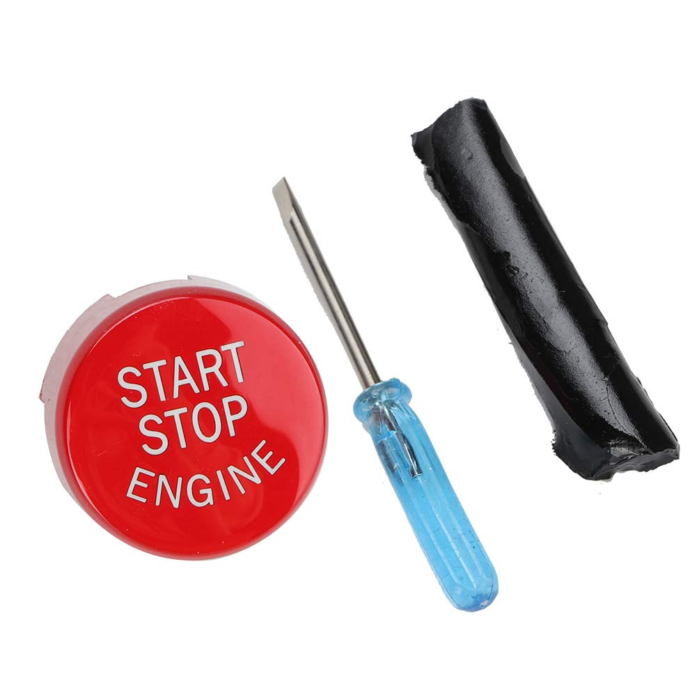 Auto-Motor-Start-Stopp-Knopf Motor Ein-Knopf-Start-Stopp-Knopf, Auto Motorstart-Stopp-Knopf für F30 G/F Disk Bottom(rot) von Ymiko