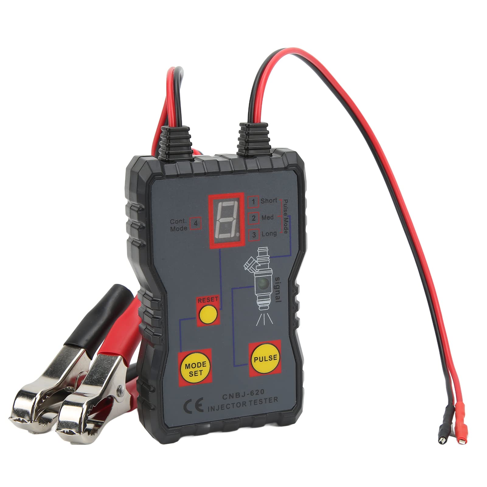 Automotive Fuel Injector Tester, Car Injector Cleaner Controler, 4 Plusmodi Kraftstoffdrucksystem-Diagnose-Scan-Tool für Fahrzeuge von Ymiko