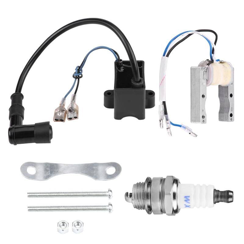 CDI-Zündung kompatibel für motorisierte 49cc 66cc 80cc CDI Zündspule Zündkerze Spule Magneto Motor Fahrrad von Ymiko