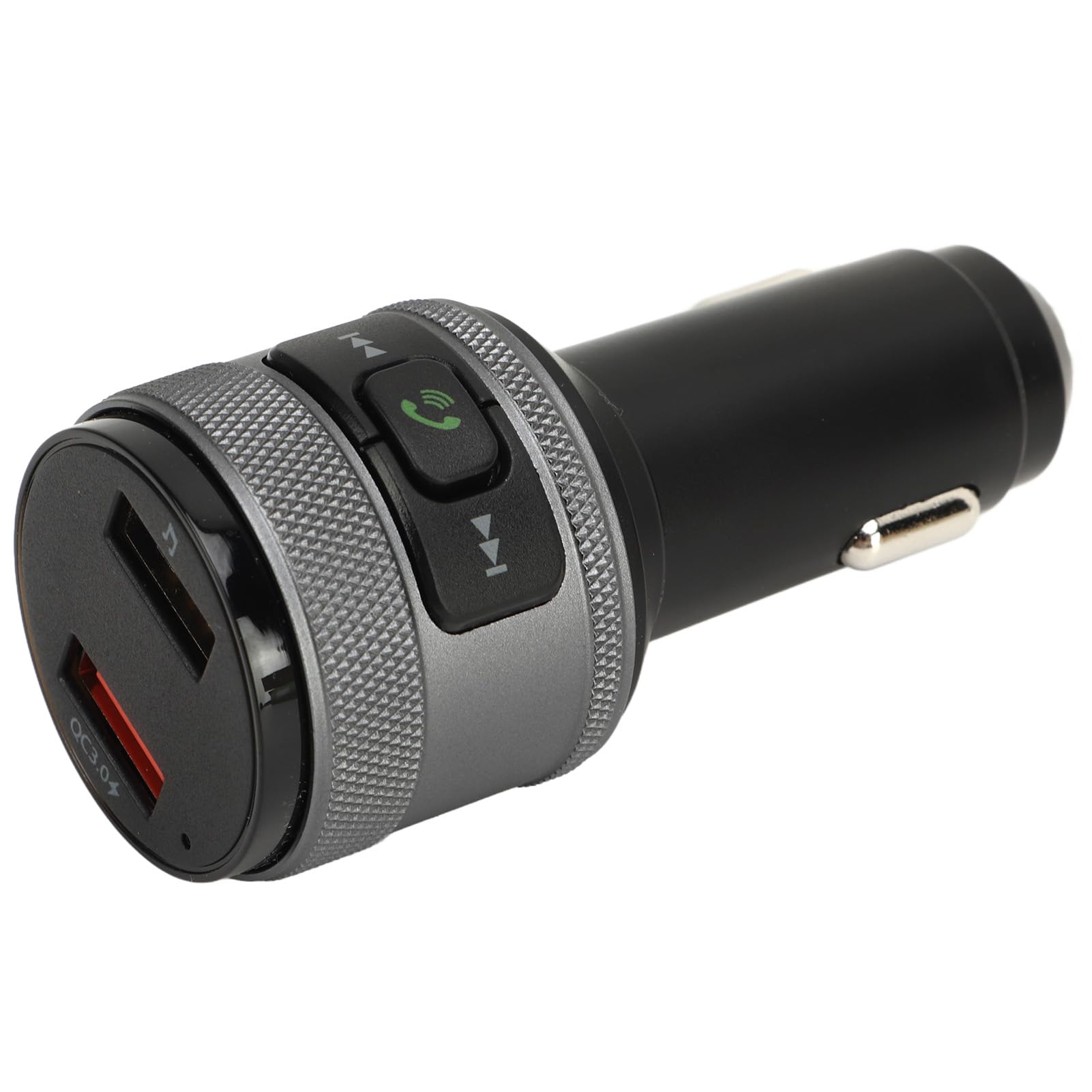 Ymiko aqxreight FM-Transmitter, Schnell Aufladbarer CVC-Rauschunterdrückungs-Automusik-Player mit USB Typ A, Schwarz von Ymiko
