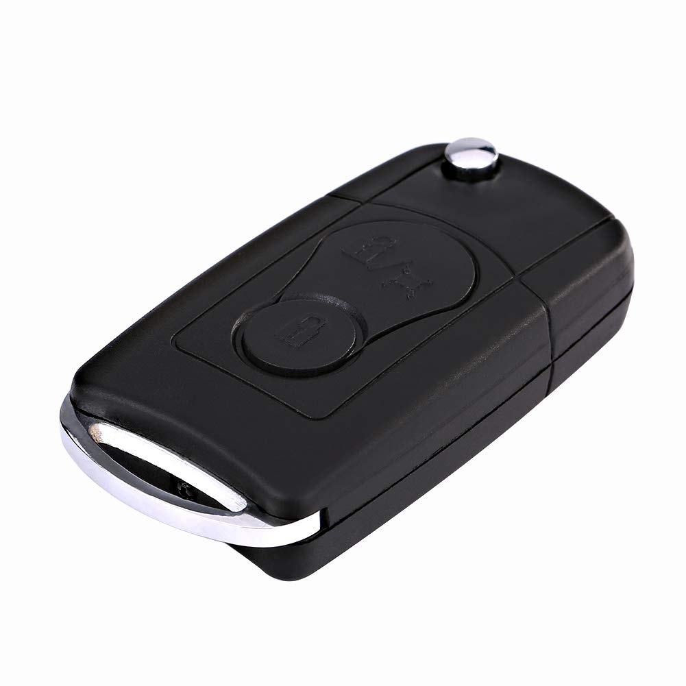Flip Folding Remote 2 Tasten Autoschlüssel Fob, Shell Case für Ssangyong Actyon Kyron Rexton von Ymiko