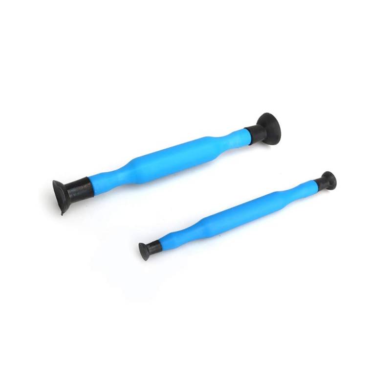 Ventilläpp-Set, 2 Stück/Set Ventilschleifer, Läppwerkzeug, Kunststoffgriff, Motorzylinderwartung, Blau, Geeignet für die Meisten Kleinen und Großen Fahrzeuge von Ymiko