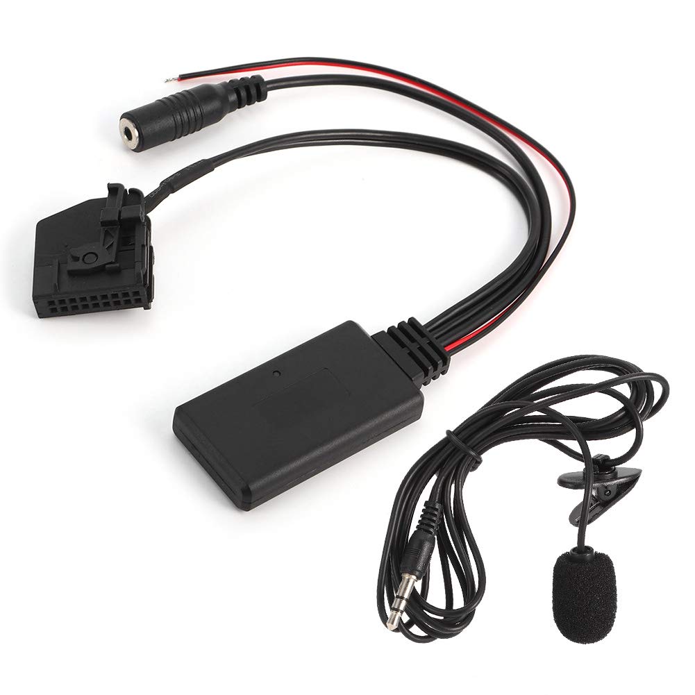 Ymiko 18-poliger Bluetooth-AUX-Kabeladapter, Drahtloser Automikrofon-Adapter, Ersatz für Comand 2.0 W211 W208 W168 W203 Ymiko 18-poliger Bluetooth-AUX-Kabeladapter, Drahtloser Automikrofon-Adapter, Ersatz für Comand 2.0 W211 W208 W168 W203 von Ymiko