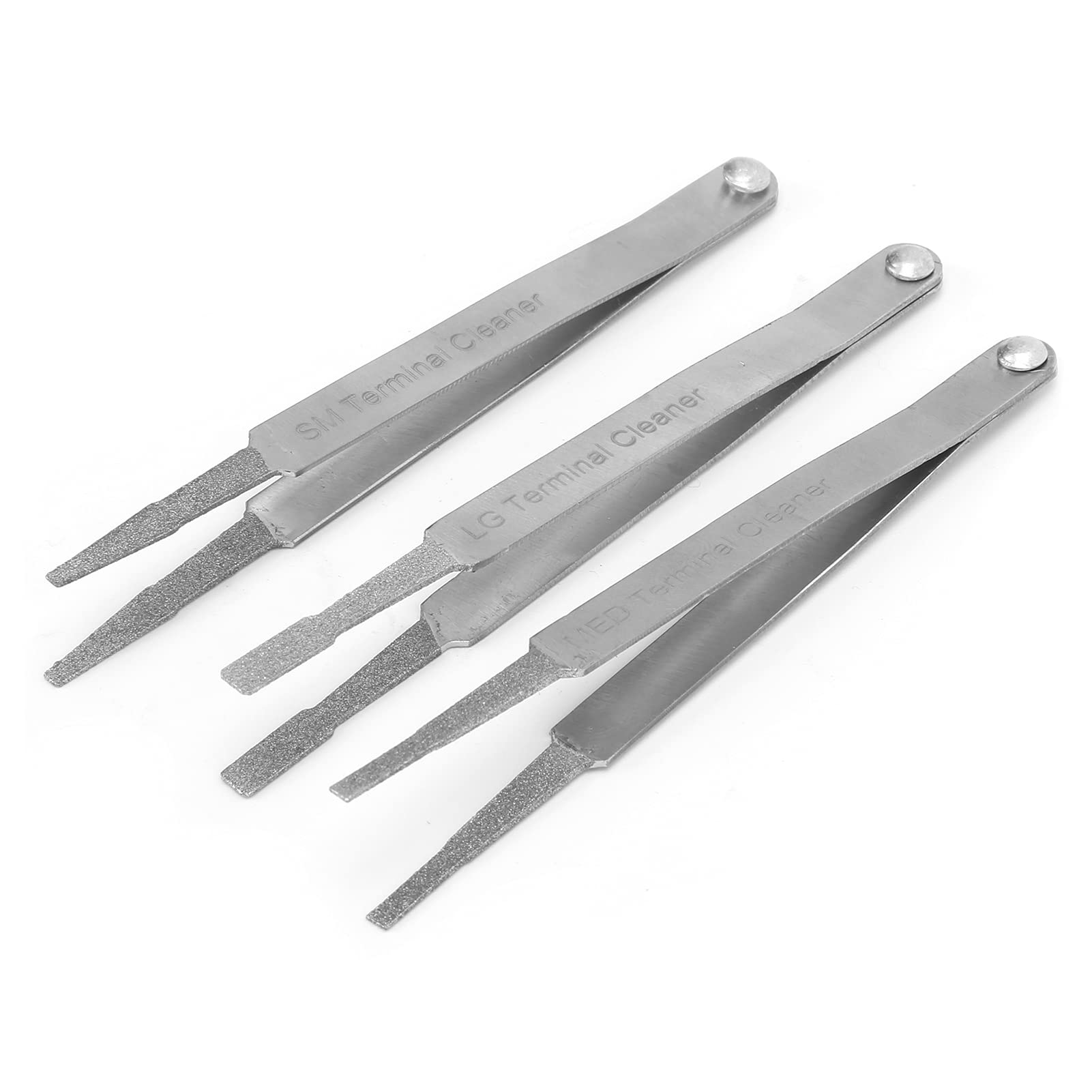 Ymiko 3PCS Terminal-Reiniger-Set Auto-Reparatur-Hardware-Tool Diamant-Griff-Terminal-Reiniger-Set für Kleine Elektrische Spatenstecker von Ymiko