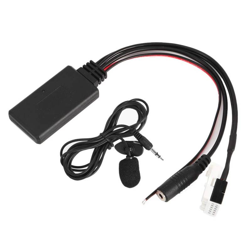 Ymiko Auto Bluetooth für Audio MP3 Kabel Adapter, Auto Bluetooth Modul Auto für Audio Stecker mit Mikrofon Kit Ersatz für W169 W221 W251 W245 von Ymiko