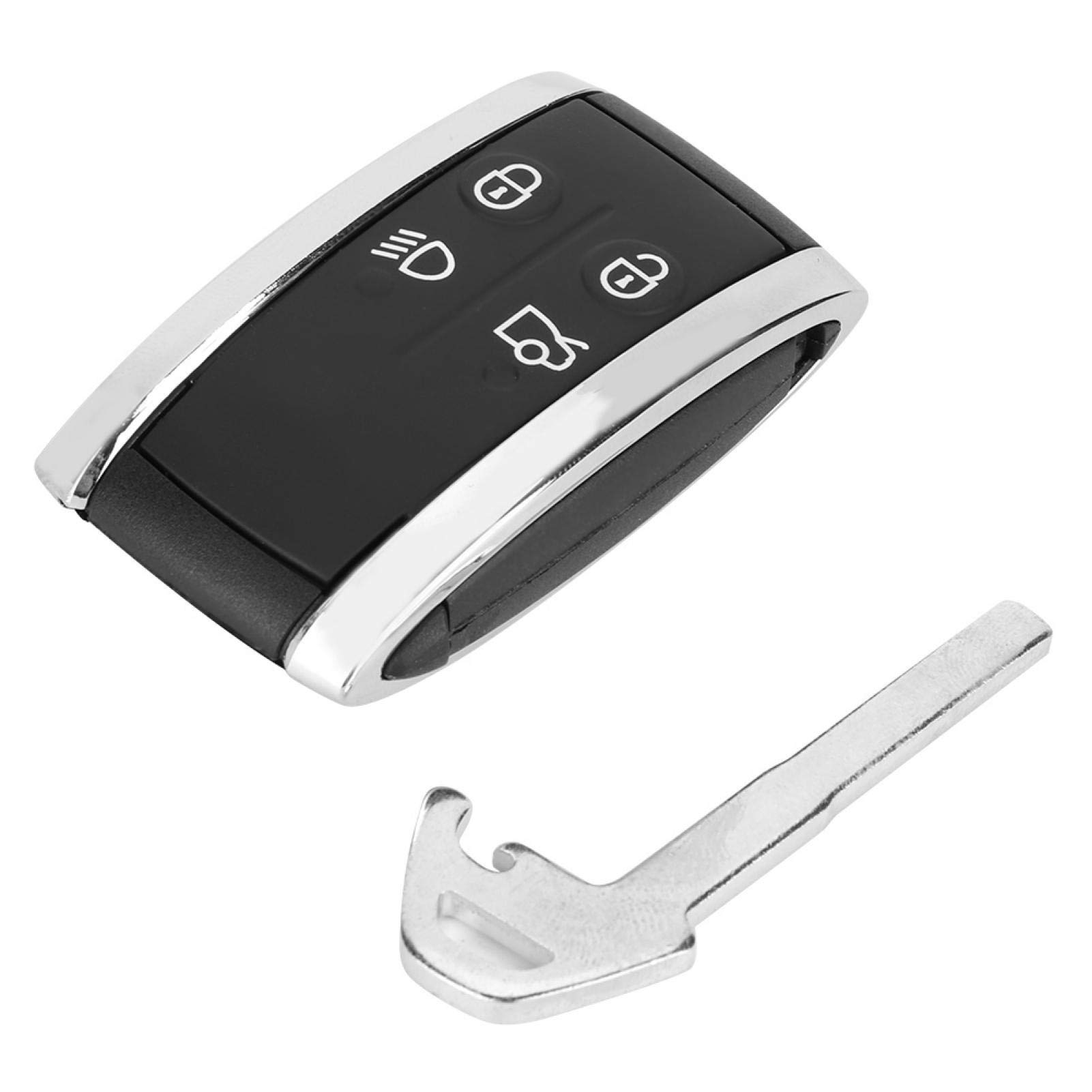 Ymiko Schlüsselschalenabdeckung, Auto-Fernbedienung Schlüsselanhänger Ersatzgehäuse Kompatibel mit Jaguar XF 2009-2012 5-Taste von Ymiko