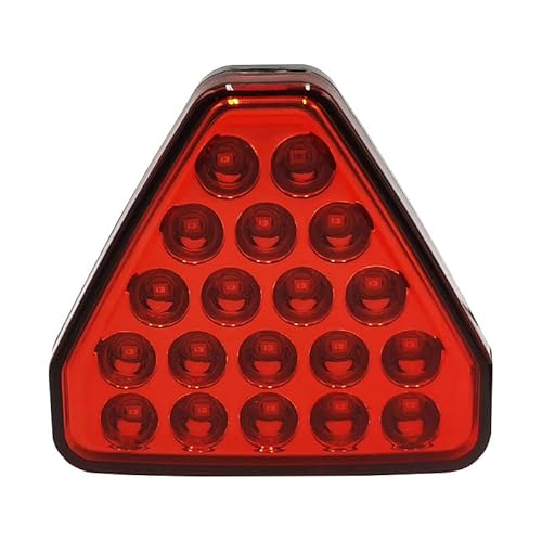 Bremsleuchte,Dritte Bremsleuchte Dreieck-Pilot-Licht-allgemein modifiziertes Auto-Schwanz-Warnwartautomobil hintere Kollisionsprävention Blinkender Bremsfit Passend für Kreuzfahrt LED Bremse(Red) von Ymnilian