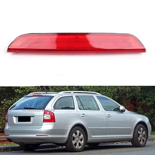 Bremsleuchte,Dritte Bremsleuchte Rotes hinteres mittleres hochgestelltes drittes Bremslicht, Bremsleuchte 1Z9945097C. Passend for Skoda Octavia Mk2 Kombi 2004–2013, 1Z9945097. von Ymnilian