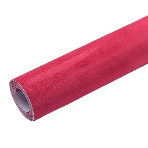 Dachhimmel Stoff,Dachhimmel Dachhimmel Stoff for Auto Innenpolster Dekor Reparatur Selbstklebende Wildleder Aufkleber Patches(Red,40x300cm) von Ymnilian