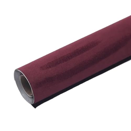 Dachhimmel Stoff,Dachhimmel Dachhimmel Stoff for Auto Innenpolster Dekor Reparatur Selbstklebende Wildleder Aufkleber Patches(Wine red,40x300cm) von Ymnilian