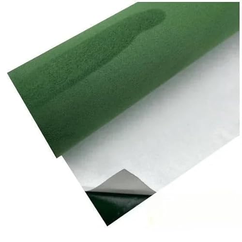 Dachhimmel Stoff,Dachhimmel Selbstklebender, klebriger Kunststoff for die Innenausstattung von Auto-Dachhimmeln und Polstern(Green,20cm x 140cm) von Ymnilian