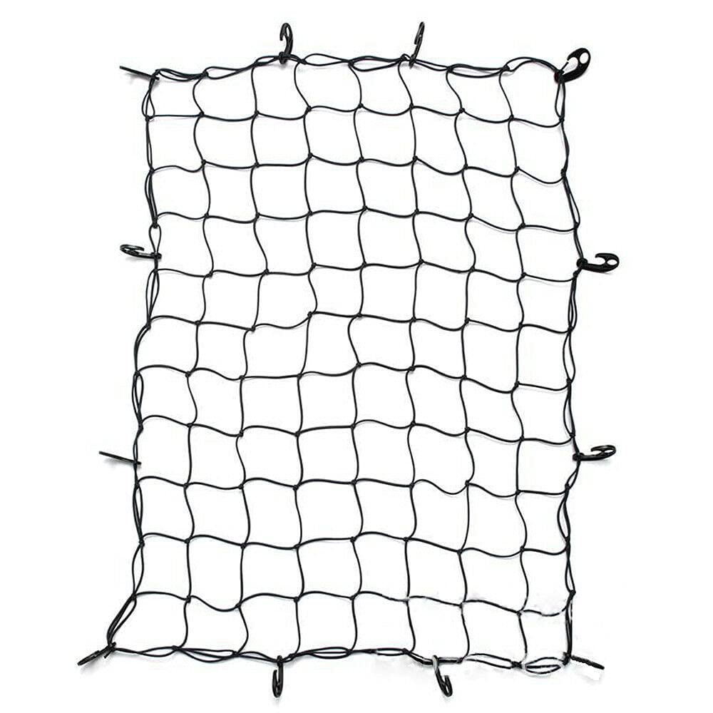 Gepäcknetz,Kofferraum Netz Auto-SUV-Dach-elastisches String-Rack-Mesh-Lager-Käfig Gepäcknetz 120x90cm Black RV-Camper-Anhänger Außenorganisator Zubehör Gepäcknetz,Kofferraum Netz Auto-SUV-Dach-elastisches String-Rack-Mesh-Lager-Käfig Gepäcknetz 120x90cm Black RV-Camper-Anhänger Außenorganisator Zubehör von Ymnilian