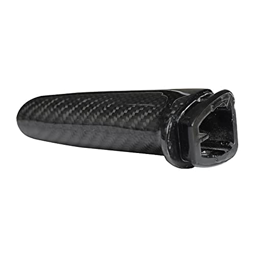 Handbremse Abdeckung,Handbremse SchutzhüLle 1 stück Auto fit verwendung für BMW E46 E90 E92 F30 F32 F80 Carbon Faser Handbremse Bremsabdeckung Auto Innendekoration Zubehör von Ymnilian