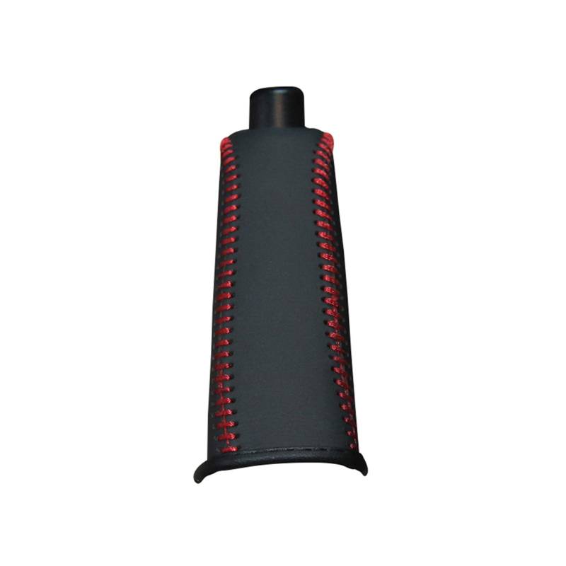 Handbremse Abdeckung,Handbremse SchutzhüLle Ledertasche Für Handbremse fit verwendung für BMW F30 316I 320i 328i Handbremsabdeckung Erste Schicht Lederabdeckung Handbremse(Red Stitch) von Ymnilian
