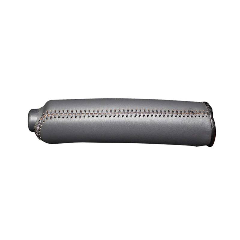 Handbremse Abdeckung,Handbremse SchutzhüLle Ledertasche für Handbremse fit verwendung für Mercedes Benz Smart Handbremsabdeckung Erste Schicht Lederabdeckung Handbremse(Black Stitch) von Ymnilian