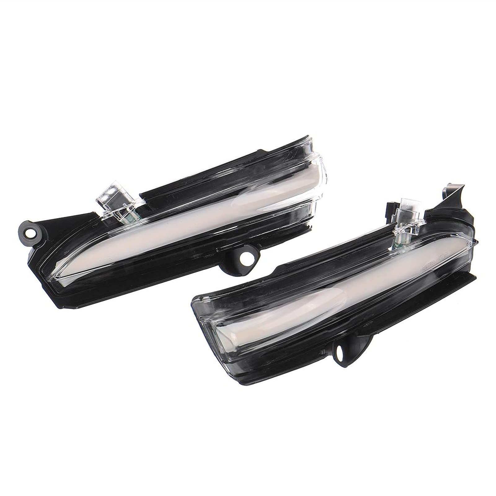 Indicator Rear View,Spiegelblinker 2 STÜCKE Fließende Blinker Licht Seitenflügel Rückspiegel Dynamische Anzeige Blinker Passend für Ford Mondeo Fusion 2013-2018(Clear) von Ymnilian