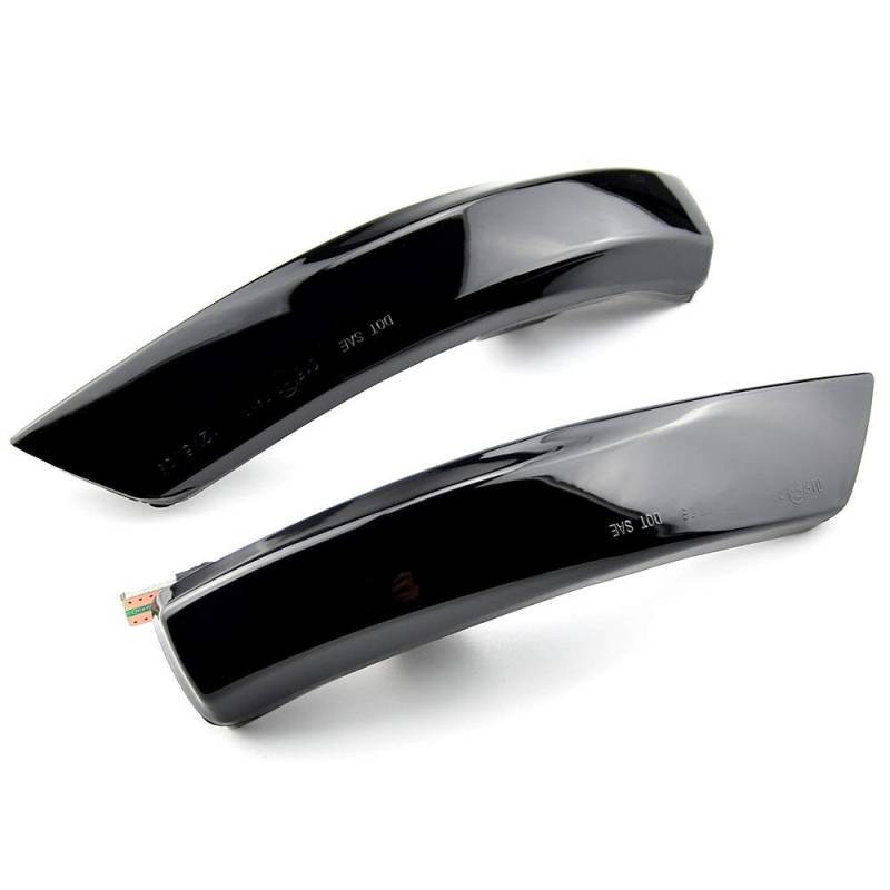 Indicator Rear View,Spiegelblinker 2 STÜCKE Fließende Seitenflügel Rückspiegelanzeige Blinker Dynamisch Umdrehungssignal Licht Passend für Ford Focus 2 3 Mk2 Mk3 Mondeo MK4 von Ymnilian