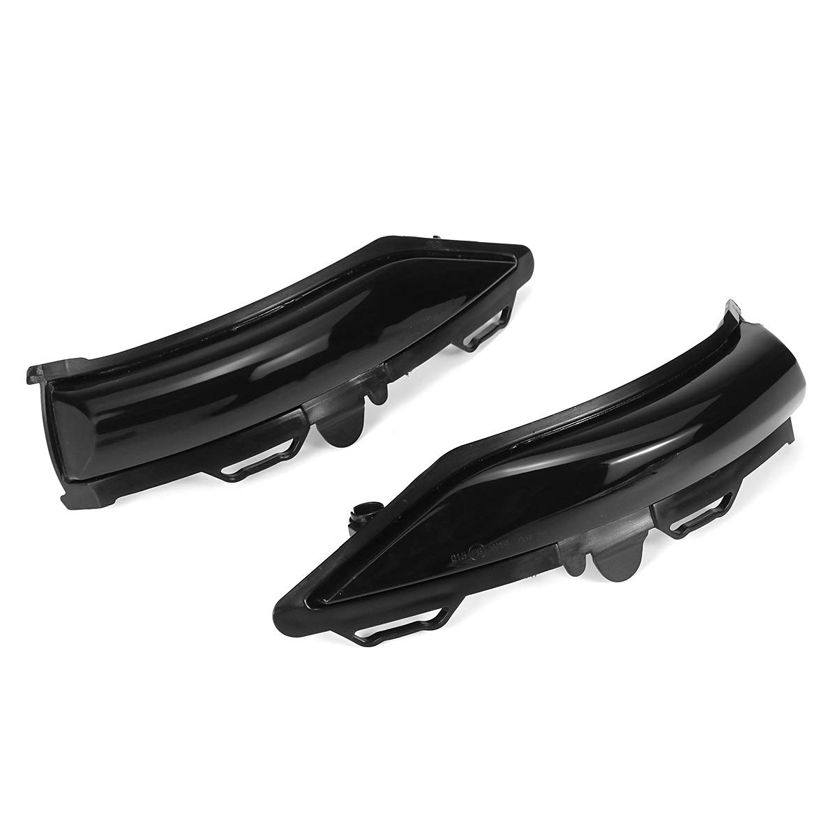 Indicator Rear View,Spiegelblinker 2 Stücke Seitenflügel Rückspiegel Dynamischer Indikator Fließendes Blinker Blinker Repeater Licht Passend für Ford Passend für Fiesta Mk8 19+ Mk7(Mk7) von Ymnilian