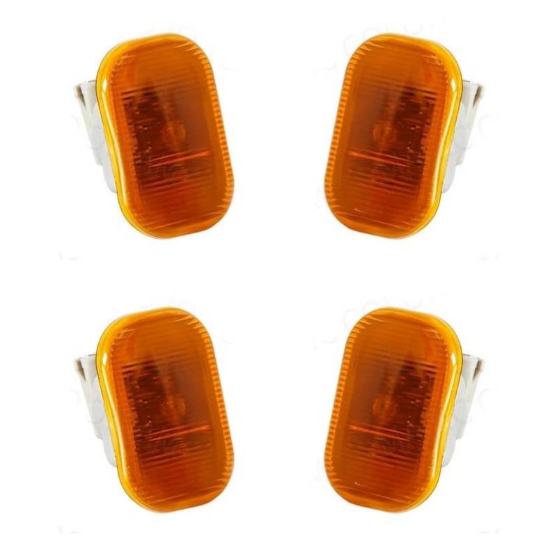 Indicator Rear View,Spiegelblinker Auto Vorderen Stoßfänger Seite Marker Blinker Lampe Fit Verwenden for TOYOTA Corolla 2004 2005 2006(Yellow Light) von Ymnilian