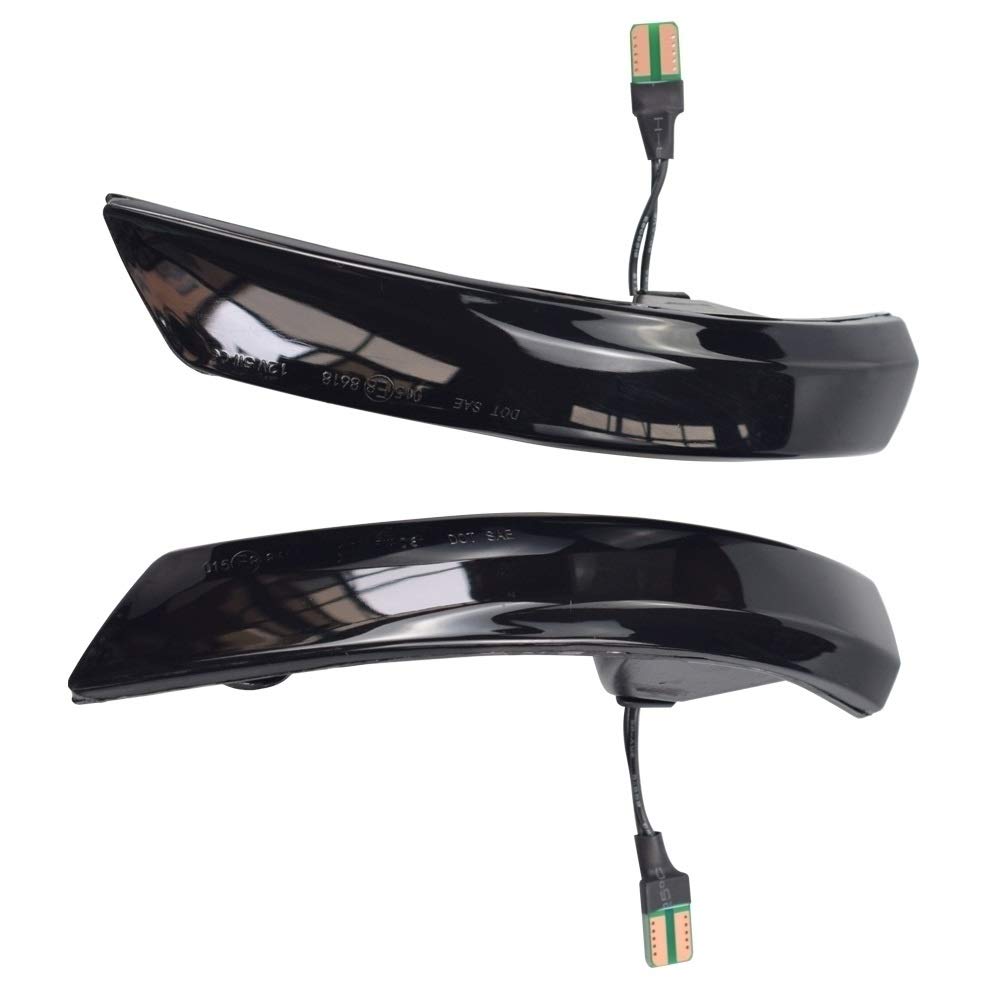 Indicator Rear View,Spiegelblinker Blinker Signallicht Fließendes Wasser Blinker Sequential Seitenspiegelanzeige Blinker Passend für Ford Focus 2 3 Mk2 Mk3 Passend für Mondeo MK4(Yellow) von Ymnilian