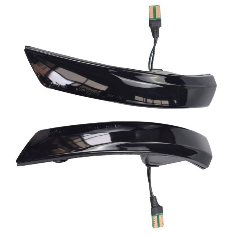 Indicator Rear View,Spiegelblinker Blinker Signallicht Fließendes Wasser Blinker Sequential Seitenspiegelanzeige Blinker Passend für Ford Focus 2 3 Mk2 Mk3 Passend für Mondeo MK4(Yellow) von Ymnilian