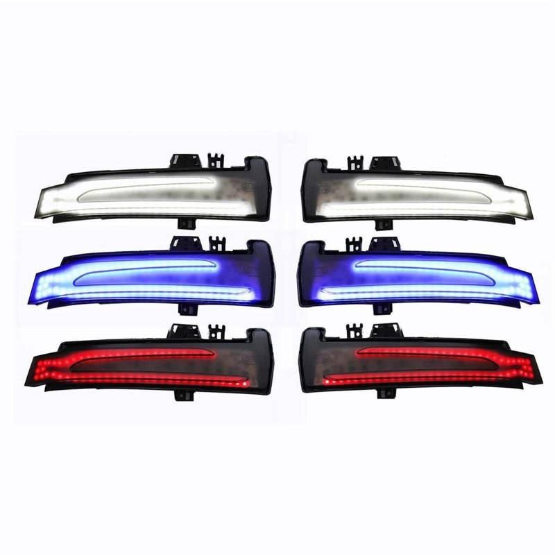 Indicator Rear View,Spiegelblinker Paar Dynamik Rückspiegel Light Blinker Lights Passend Für Mercedes-Benz W221 W212 W204 W176 W246 X156 C204 C117 X117(Amber Red) von Ymnilian