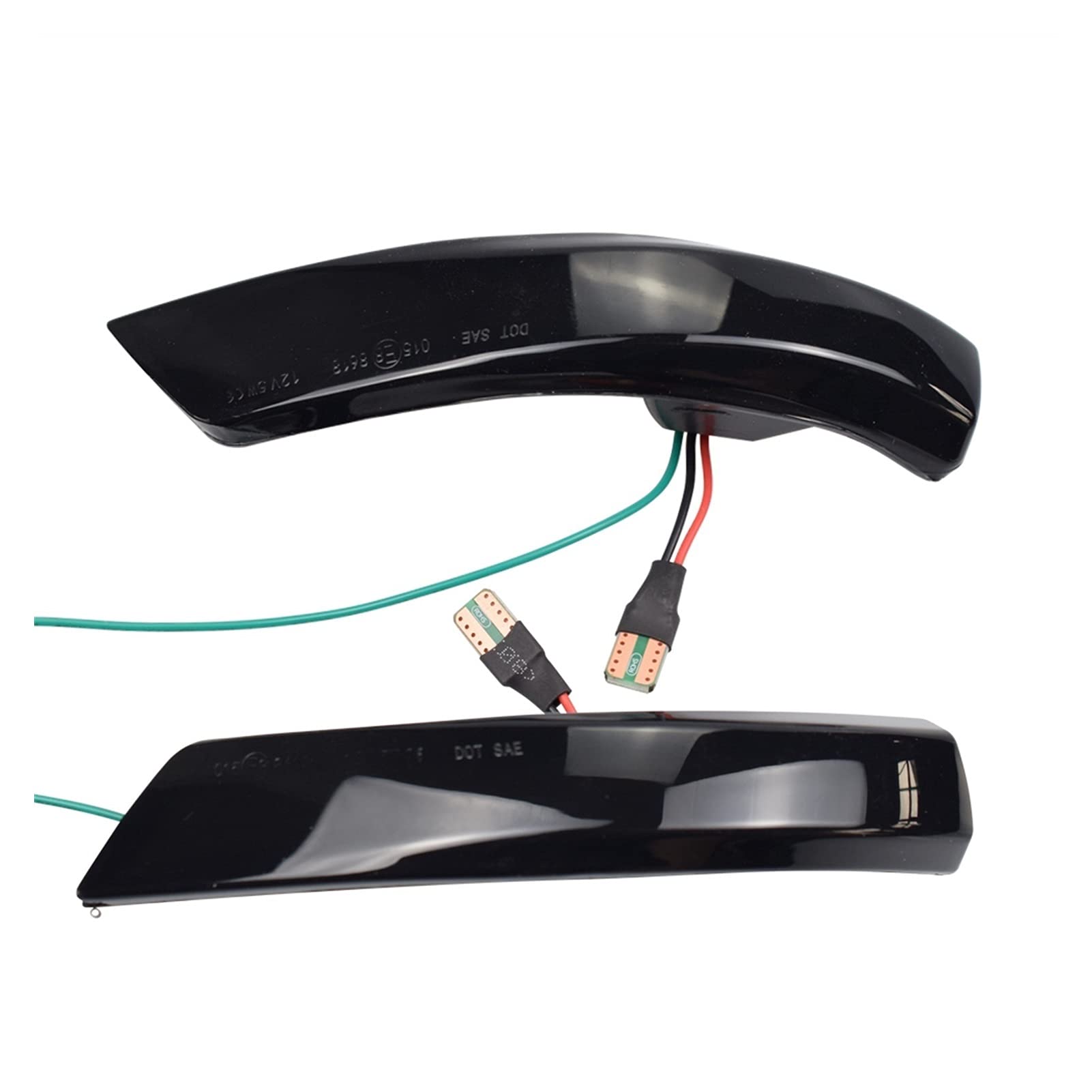 Indicator Rear View,Spiegelblinker Passend Für Ford Focus 2 Mk2 Fokus 3 Mk3 3.5 Fit Verwendung Für Mondeo MK4 Dynamic Blinker Lichtseite Spiegelanzeige Sequential Blinker Lampe(Yellow) von Ymnilian