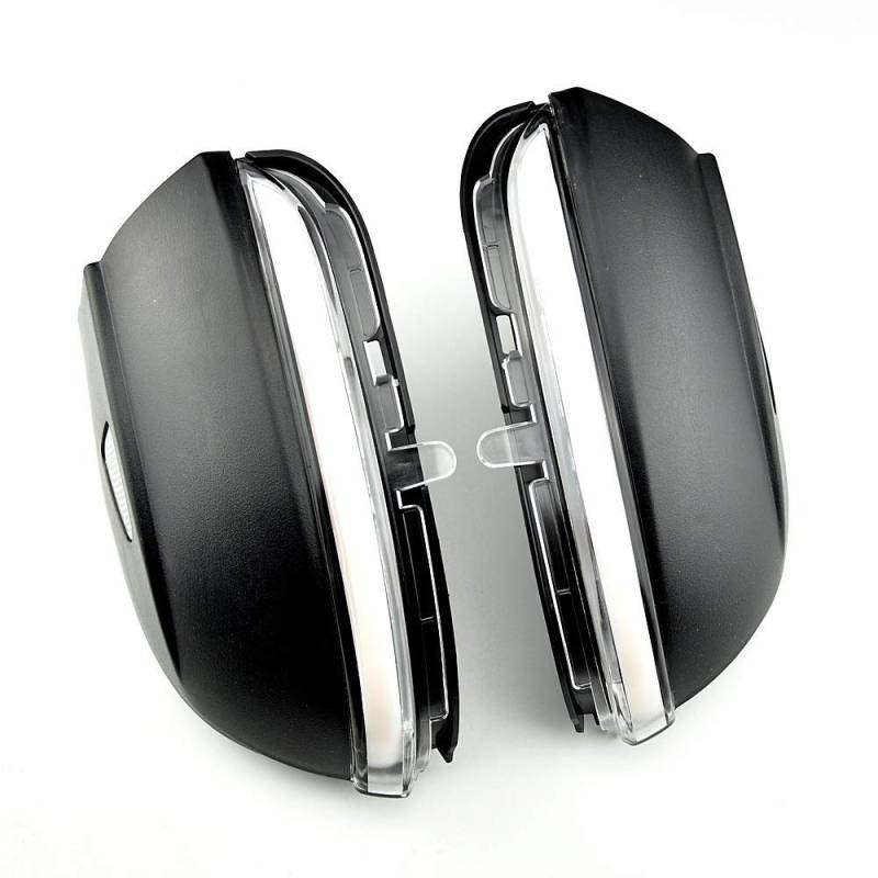 Indicator Rear View,Spiegelblinker Seitenflügel Dynamischer Umdrehungssignal Licht Rückspiegelanzeige Passend für VW Passat CC B7 Käfer Scirocco Jetta MK6 Euro PR(Crystal white) von Ymnilian