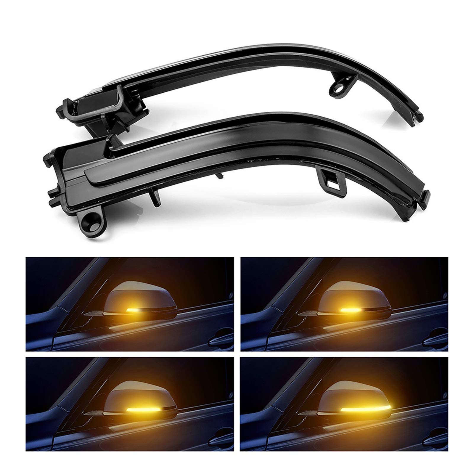 Indicator Rear View,Spiegelblinker Seitenflügel Rückspiegelspiegelanzeige Blinker Repeater Dynamisches Blinker Licht Passend für BMW F20 F21 F22 F30 E84 1 2 3 4 Serie X1 Indicator Rear View,Spiegelblinker Seitenflügel Rückspiegelspiegelanzeige Blinker Repeater Dynamisches Blinker Licht Passend für BMW F20 F21 F22 F30 E84 1 2 3 4 Serie X1 von Ymnilian