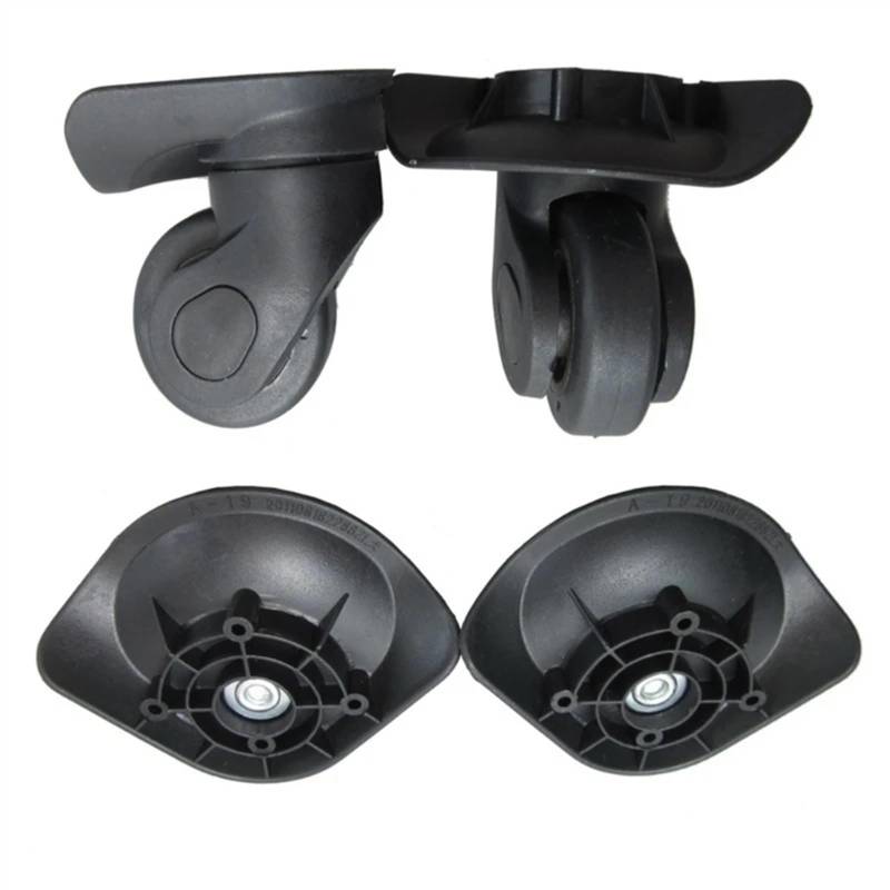 Kofferrollen Ersatzrollen,Koffer Ersatzrollen 1 paar A19 Ersatz Gepäck Räder Reparatur DIYAccessories for Reise Koffer(Large black) von Ymnilian