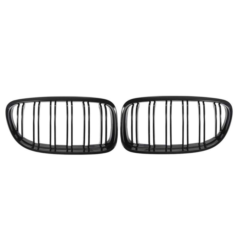 Kühlergrill,Kühlergrill Streifen 1 Paar Auto Frontgrill Gloss Black Eintrittsgitter Passend für den BMW E90 LCI 3er Limousine/Kombi von Ymnilian