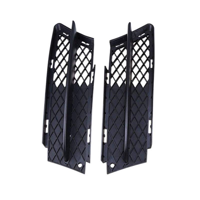 Kühlergrill,Kühlergrill Streifen 1Pair Autofrontstoßstange Grille Links rechts Seiten Nebelscheinwerfer Abdeckung Passend für BMW Außenteile Racing Grill Zubehör von Ymnilian