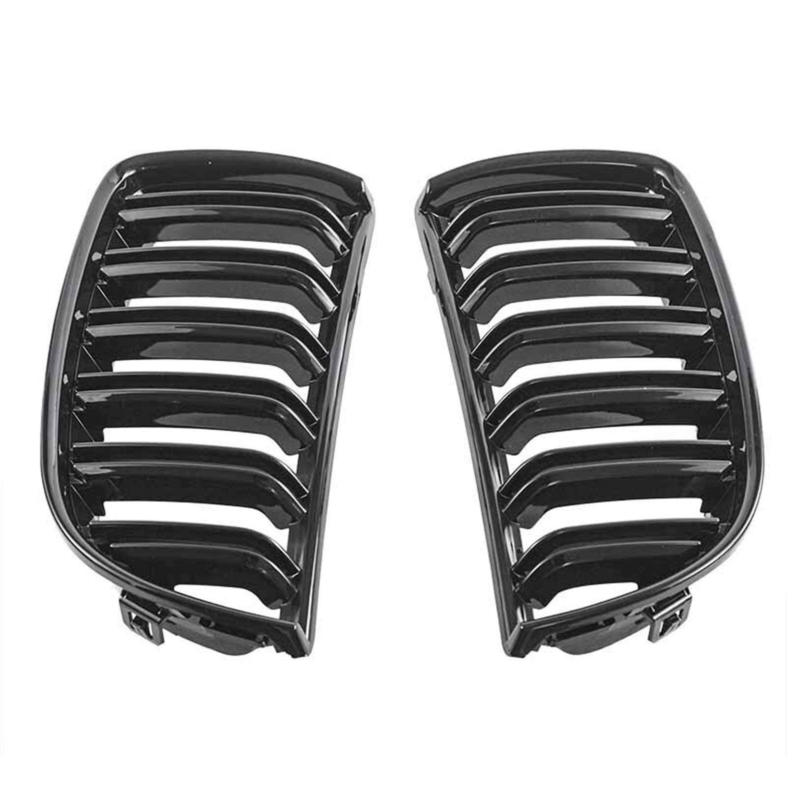 Kühlergrill,Kühlergrill Streifen Auto ierengitter Grill vorne Gloss Matt Carbon-Bright Black 2 Line Slat ierengitter Grill Passend für BMW E90 E91 2005-2008 Kühlergrill,Kühlergrill Streifen Auto ierengitter Grill vorne Gloss Matt Carbon-Bright Black 2 Line Slat ierengitter Grill Passend für BMW E90 E91 2005-2008 von Ymnilian