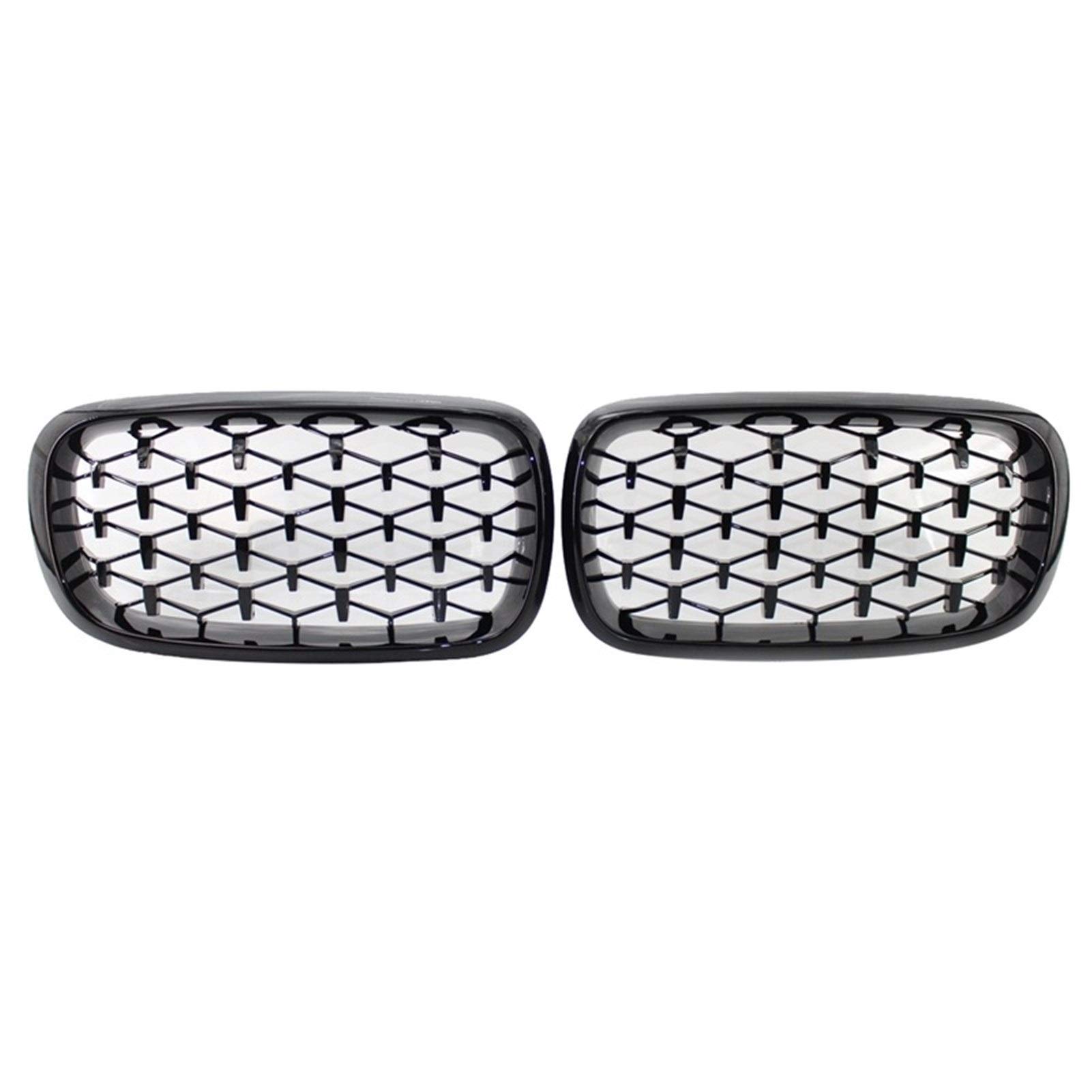 Kühlergrill,Kühlergrill Streifen Diamond Style ABS Front Racing Grille for-BMW X5 X6 F15 F16 F85 F86 Gloss Black Kühlergrill,Kühlergrill Streifen Diamond Style ABS Front Racing Grille for-BMW X5 X6 F15 F16 F85 F86 Gloss Black von Ymnilian