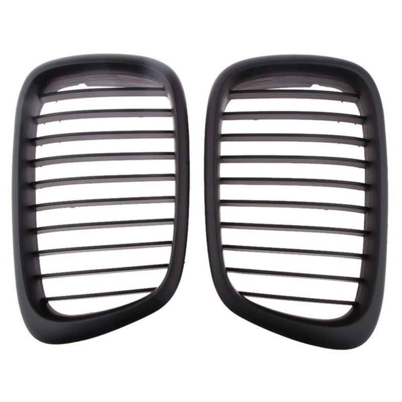 Kühlergrill,Kühlergrill Streifen EIN Paar Schwarze Niere Kühlergrill Auto-Grill Passend für 5 Series Passend für BMW E39 1995-2003 von Ymnilian