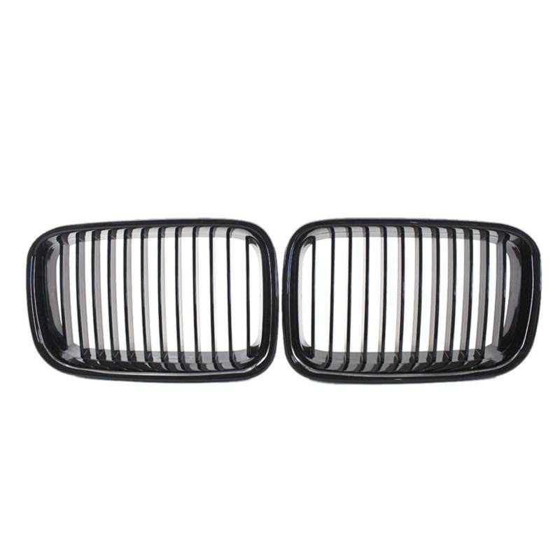 Kühlergrill,Kühlergrill Streifen Ierengitter Grill Gloss Black Passend für BMW Racing Grill von Ymnilian