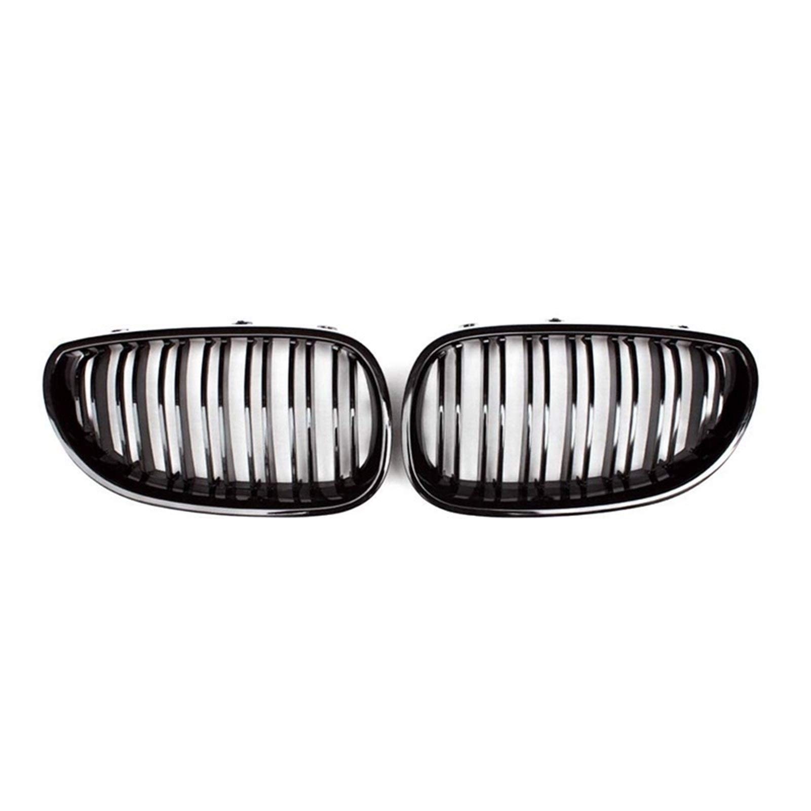 Kühlergrill,Kühlergrill Streifen Vorne Links und rechts ierengitter Dual Line Lower Bumper Grill Abdeckungen Passend für BMW E60 E61 5Series M Sport Schwarz Kühlergrill,Kühlergrill Streifen Vorne Links und rechts ierengitter Dual Line Lower Bumper Grill Abdeckungen Passend für BMW E60 E61 5Series M Sport Schwarz von Ymnilian